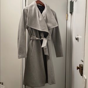 MNG Basics Grey Wrap Pea Coat USA S